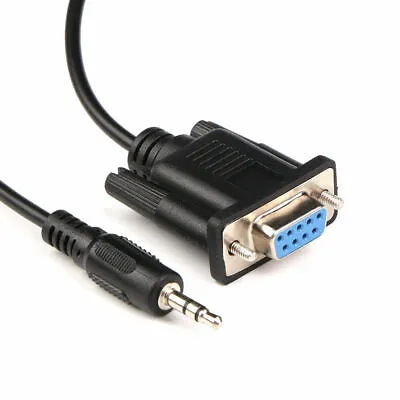 £4.95 • Buy 1.8m 9 Pin RS232 DB9 Female To 3.5mm Male Jack Plug Adapter Serial Data Cable