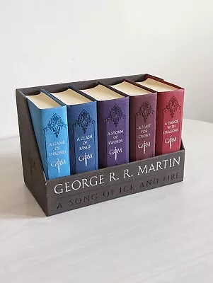 A Song Of Ice And Fire Game Of Thrones Leather Book Bundle Box George RR Martin • $113.67