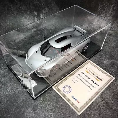 Frontiart 1/18 Koenigsegg CC850 Collectible Model Silver F091-01 W Carbone Base • $538.88