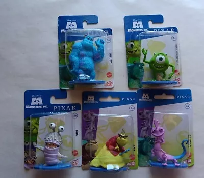 Disney Monsters Inc Micro Collection Set Lot 5 Toy Figures Cake Toppers New • $15.99