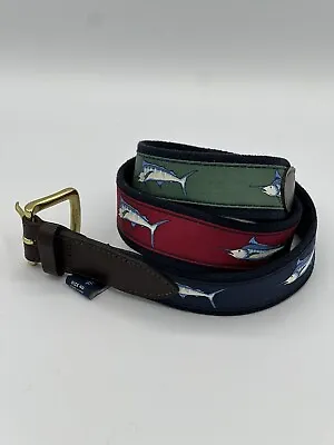 Men’s Vineyard Vines White Marlin Belt Size 40 • $16.99