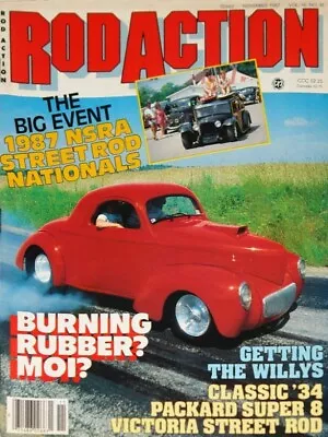 Rod Action 1987 Nov - '34 Packard Victoria Coupe Street Rod & Nsra Nats • $9.99
