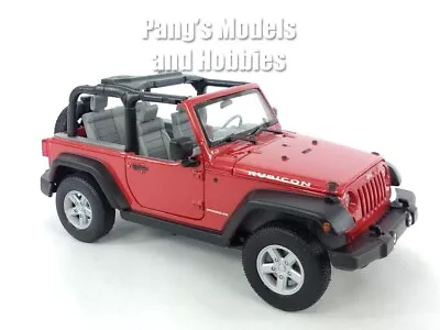 Jeep Wrangler Rubicon 1/24 Scale Diecast Model - RED • $29.99