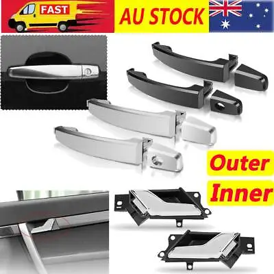 Inner Outer Door Handle Chrome/Black Front/Rear LH/RH For Holden Captiva 06-2018 • $17.95