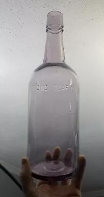 Vintage Purple One Quart Liquor Bottle • $20