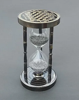 5 Min's Nautical Antique Hourglass Timer Solid Brass Hourglass Sand Timer • $49.99