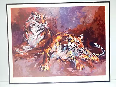 Mark  Tiger  King Signed Print  Siberians  30  X 38   Serigraph 99/295  (LK5) • $2800