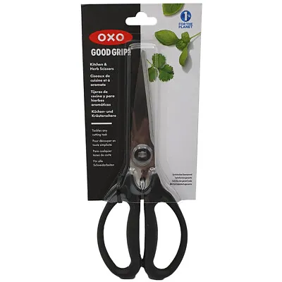 OXO Kitchen Scissors Good Grips Herb Stripper Stainless Steel Cushioned  • £17.99