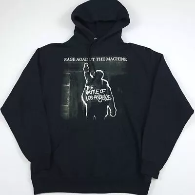 $41.39 • Buy VTG Rage Against The Machine Battle Of Los Angeles Hoodie Black S-5XL NE2117