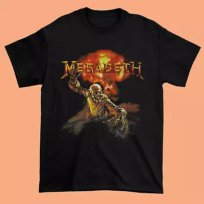 Megadeth Red Color Gift For Family Black Short Sleeve All Size Unisex T-Shirt • $13.99