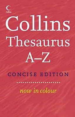 Collins Concise Thesaurus A� Z By Collins Thesaurus Hardback Book The Cheap • £7.49