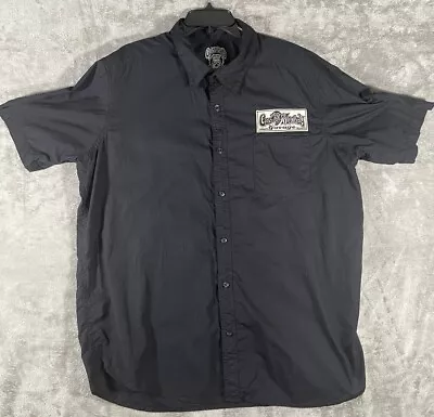 Gas Monkey Garage Button Up Graphic Embroidered Shirt Patch Mechanics Black XL • $23.99