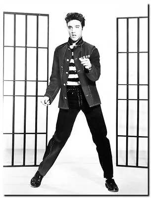 ELVIS PRESLEY JAILHOUSE ROCK QUALITY CANVAS ART PRINT- Poster 12x8  • $11.69