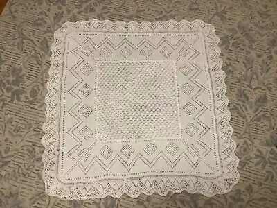 £30 • Buy Hand Knitted Christening Shawl 