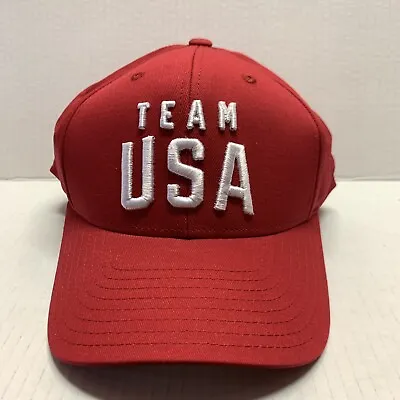 Trump 2024 United States USA Olympic Team Apparel Adjustable Red Snapback Hat • $12.95