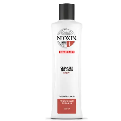 Nioxin System 4 Cleanser Shampoo For Coloured Hair & Progressed Thinning - 300ml • $46.55