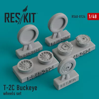 T-2C Buckeye Wheels Set (Resin Upgrade Set) 1/48 ResKit RS48-0124 • $7.50