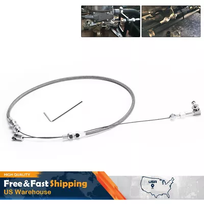 Universal 24  Car Throttle Cable Braided Stainless Steel For Ford Mustang 302 • $18.90