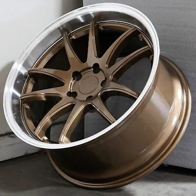 18x8.5/18x9.5 Bronze Wheels Aodhan DS02 DS2 5x114.3 35/30 (Set Of 4)  73.1 • $809.10