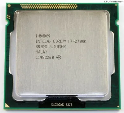 Intel Core I7-2700K Unlocked 3.5GHz 4-Cores LGA1155 SR0DG - WORKING • $85