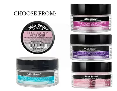 Mia Secret Professional Acrylic Nail Powder 0.5 Oz - CHOOSE YOUR COLORS • $9.99