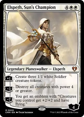 Elspeth Sun's Champion MTG Commander Masters Mythic NM X1 - Magic Card • $4.95