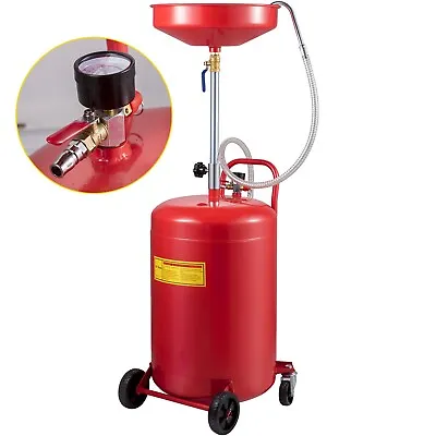 VEVOR Waste Oil Drain Tank Portable Oil Drain 20 Gallon Air Operate Drainer • $104.59