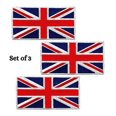 £4.99 • Buy Union Jack Flags Embroidered Iron Sew On UK Patch British Applique National