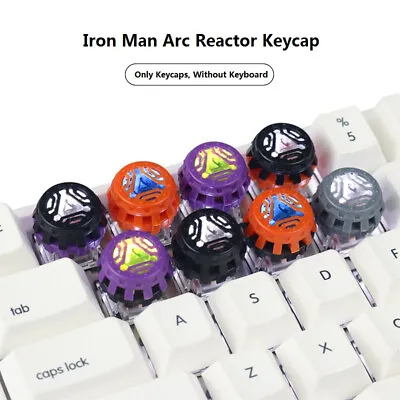 Marvel Iron Man Arc Reactor Keycap R4 Button For Mechanical Keyboard 8 Color 1PC • $18.86