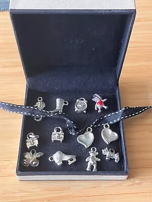 Genuine Links Of London 925 Sterling Silver Sweetie Charms X 12 • £90