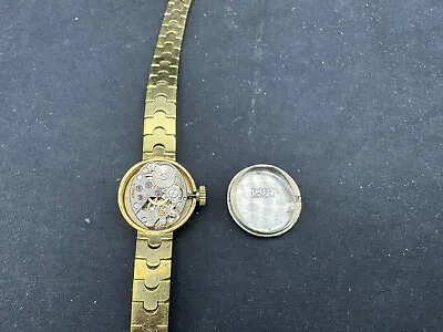 Vintage TUDOR GOLD PLATE SWISS LADIES WATCH PARTS OR REPAIR • $256.99