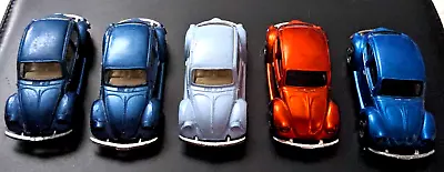 Maisto Lot Of 5 Loose 1:64 Volkswagen Beetles • $14.95