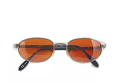 Vintage Serengeti Oval Sunglasses 48-18-1356537 Silver Pewter Frames Japan • $119