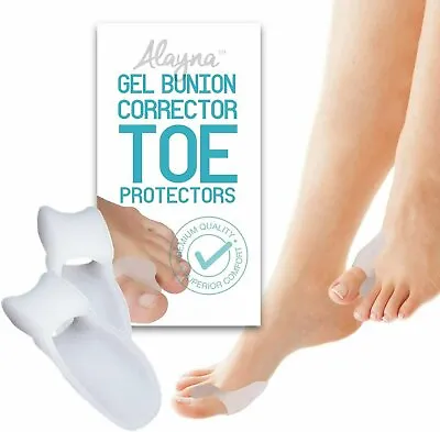 Bunion Corrector & Relief Gel Toe Separators Guard Big Toe Spreader Cushion Pair • $7.99