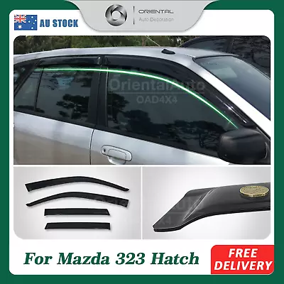 Luxury Weathershield Weather Shields Window Visors For Mazda 323 Hatch 1998-2004 • $63