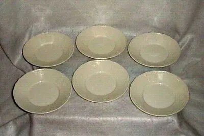 Mikasa South Hampton Dy902 Lot Of 6 - 6 1/2  Saucers ~shell Embossed~   **mint** • $50