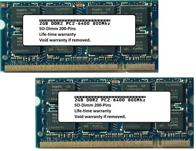 4GB 2X 2GB MacBook Mid 2009 Early 2008 A1181 MC240LL/A MB323LL/A Memory Ram • $15.99