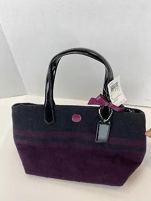 Nwt Coach Signature Stripe Wool Stripe Lunch Tote Coach F24786 • $74.80