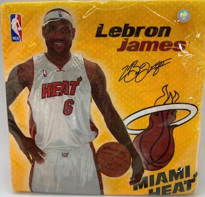 Miami Heat Lebron James Basketball - Lunch Napkins Party Accessory - Collectors  • $38.99