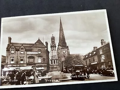 Old Staffordshire  Postcard  Uttoxeter Market Cross  Lion Hotel  War Memorial • £5.75