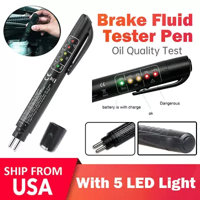 Brake Fluid Liquid Oil Moisture Tester Pen Car Testing Tool For DOT3 DOT4 • $3.99