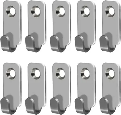 10Pcs Heavy Duty Hanger 304 Stainless Steel Wall Mounted Mini J Hook For Mirror  • $16.87