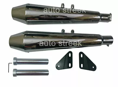 £165 • Buy Royal Enfield GT & INTERCEPTOR 650  AEW MEGAPHONE TE 101 CHROME SILENCER 