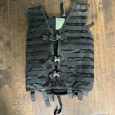 USMG Black Aerial SURVIVAL TAC VEST Aircrew Military - Paintball Vest • $58.49