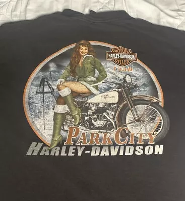 Vintage Harley Davidson Park City Utah T Shirt Men’s Size Large 2007 • $9.99