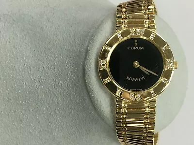 $3400 • Buy Ladies Corum Romulus 18K Yellow Gold And Diamond Ladies Watch
