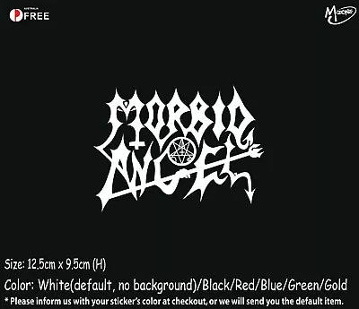 Morbid Angel Sticker Decal -Reflective/Metallic Color Rock Band Best Gifts 9.5cm • $3.88