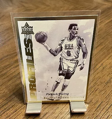 1992 ICON Sports Gold Profiles - Barcelona Commemorative - #3 - Patrick Ewing • $4.99