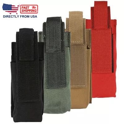 Tactical MOLLE OC/Mace Spray Holder Utility Tool Sheath Holster Flashlight Pouch • $5.99