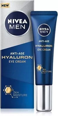 NIVEA MEN Hyaluron Eye Cream (15ml) Powerful Anti-Ageing Eye Cream With Hyalur • £7.69